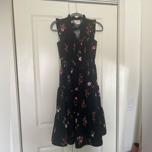 Kate Spade Floral Tea Length Dress